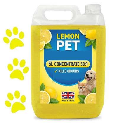 Lemon Powerful Concentrated Cleaner Breaks Down Unwanted Odours & Smells (5 Litre)