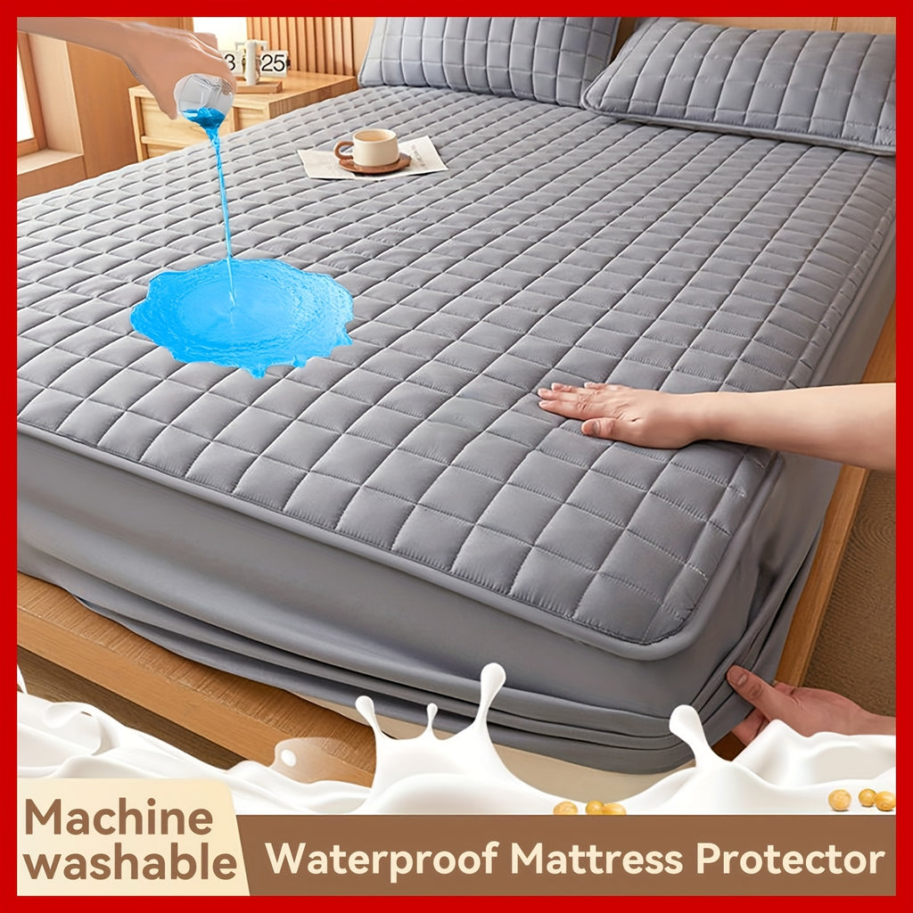 Solid-Colour Deep Fitted Sheet – 30cm Pocket