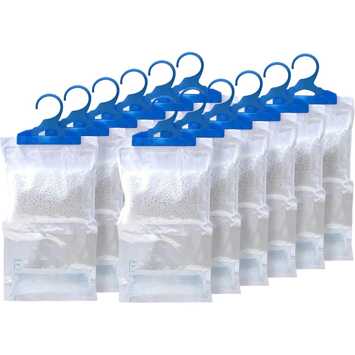 Wardrobe Hanging Moisture Absorber Bags – 5-Pack / 10-Pack (210 g Each) – Closet, Cupboard & Laundry Freshness, Reduces Humidity, No Power or Maintenance Needed