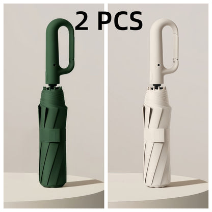 Fully Automatic Buckle Folding Umbrella, 2 Discounted Sets, And Shading, Suitable for Men And Women, Travel Umbrella, with a Diameter of 106Cm/41.2-Inch When Opened, Sturdy And Durable, Personalized High-Quality Umbrella