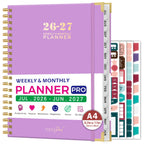 A4 Academic Diary 2026-2027 Week to View with 28 Cm