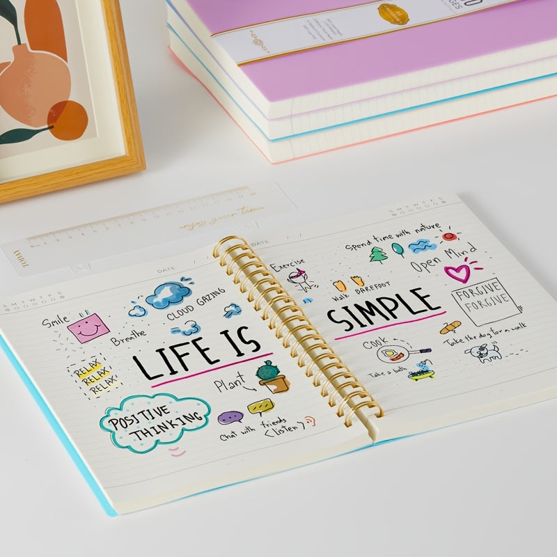 A4 Spiral Notebook Pages Notepad Bookmark Ruler, 100GSM Lined with 28.5cm - product gallery image 5