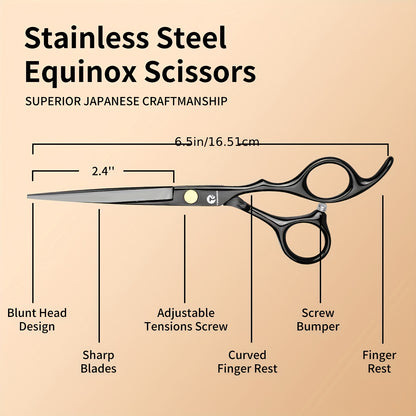 Professional 6.5-Inch Pointed Hair Scissors, Ideal for Both Salons And Home Use, Featuring High-Quality Blades for Precision Cutting
