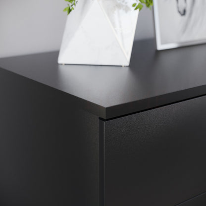 Chest of Drawers 5 Drawer Dresser with Metal Handles & Anti-Bowing Support, Bedroom Storage Furniture in White, Black, Grey & Pine – Spacious & Sturdy