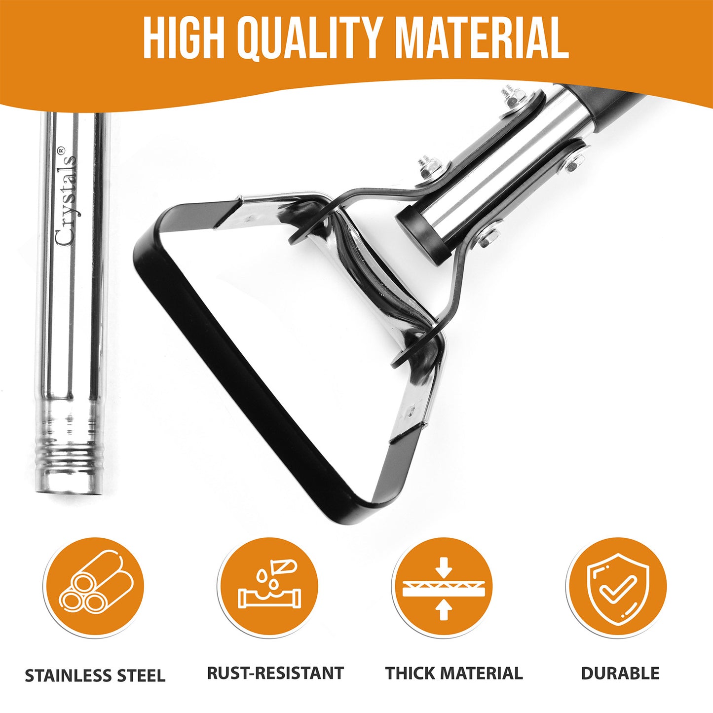 Long-Handled Oscillating Hoe | Adjustable Head Stirrup Hoe Weeder | Heavy-Duty Garden Tool for Weeding, Cultivating & Soil Loosening | Flexible & Durable Design for Easy Gardening Tool