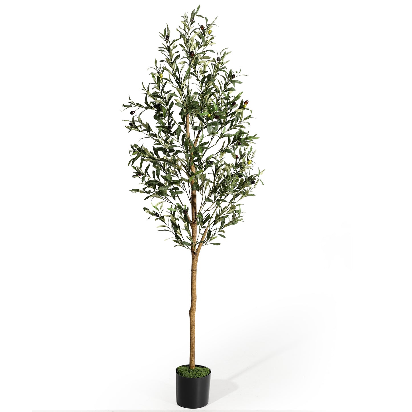 6FT/180cm Artificial Olive Tree Artificial Plant Large Artificial Plant Decoration Indoor Outdoor Home Office Kitchen Living Room Patio Garden Modern Decoration Best for Promotional Housewarming Halloween, Christmas Gift for Keeping Birds and Cats and Oth