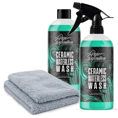 Ceramic Wash Waterless - Wash & Si02 Ceramic Gloss Shine Showroom Cleaner - Waterless Car Cleaning kit