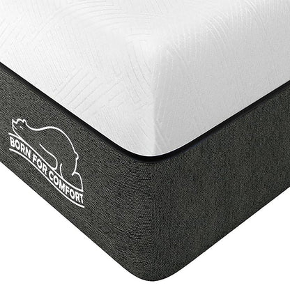 Memory Foam Mattress 15cm/25cm Thickness, Mattress with Soft Fabric 2-Layer Skin-friendly and Durable