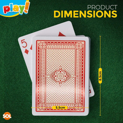 12 Pack Playing Cards Set | Standard UK Decks for Kids | Waterproof Plastic Cards for Magic Tricks, Travel & Family Game Nights | Lightweight, Durable Multipack for Classic Card Games & Entertainment