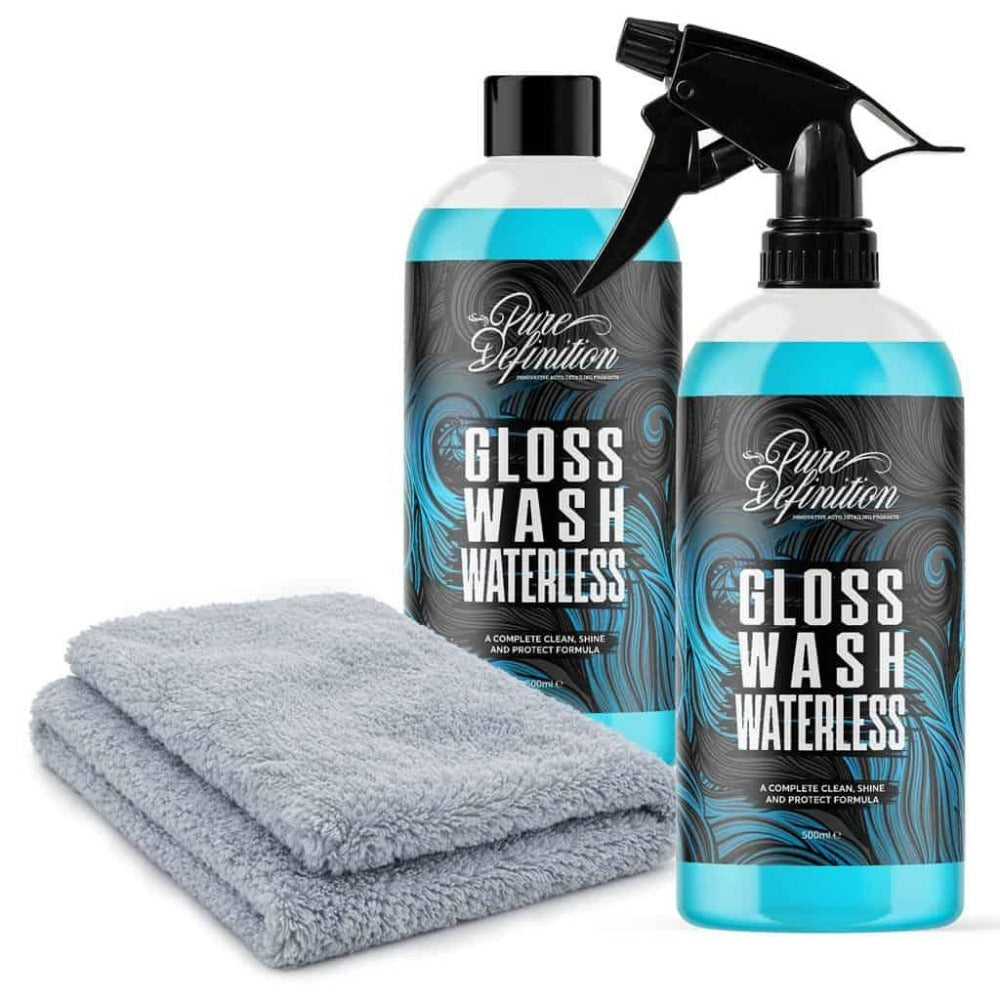 Waterless Car Wash Spray 500ml Wash Wax and Gloss Shine with Carnauba Wax No Hosepipe Needed for Car Detailing On the Go