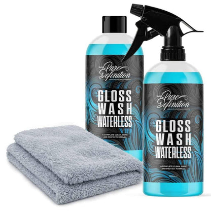 Waterless Car Wash Spray 500ml Wash Wax and Gloss Shine with Carnauba Wax No Hosepipe Needed for Car Detailing On the Go