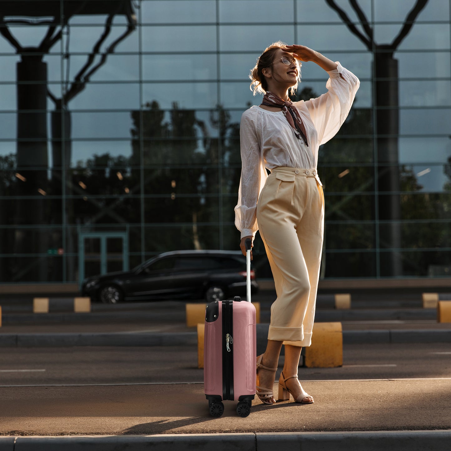LUGG Skywander 15 Inch (45x34x20cm) Lightweight Underseat Cabin Bag EasyJet Approved Carry-On Suitcase, Durable ABS Hard Shell, Smooth Double Spinner Wheels, Water Resistant & Compact Travel Luggage (45x34x20cm)