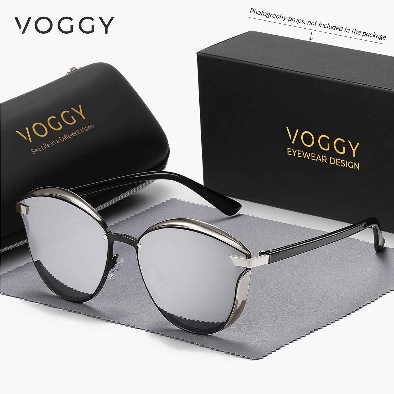[sunglasses]VOGGY Retro Butterfly Polarized Sunglasses - UV Protection, Metal Frame for Men & Women - Perfect for Driving, Hiking, Cycling, Fishing, Travel & Parties, Gifts