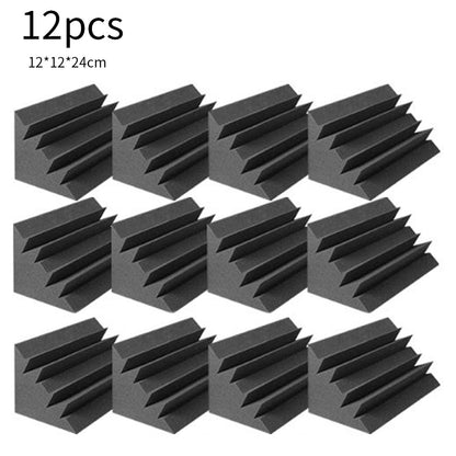 12pcs Sound Absorbing Foam Board, Office/home/recording Room Wall Sound Deadening Board, Bass Sound Deadening Board, Dimensions 12*12*24cm