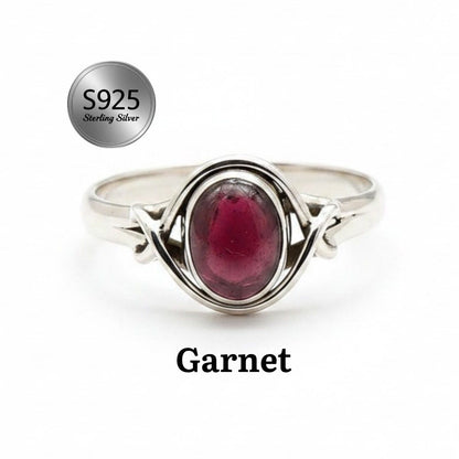 925 Sterling Silver Natural Gemstone Designer Ring~ Natural Gemstone Ring ~ Amethyst, Labradorite, Rainbow Moonstone, Carnelian, Malachite, Gift For Birthday