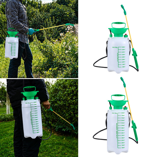 5L/ 8L Green High Pressure Watering Can Manual Shoulder-type Garden Sprayer Pressure Sprayer for Outdoor Plant Pots Lawn Watering