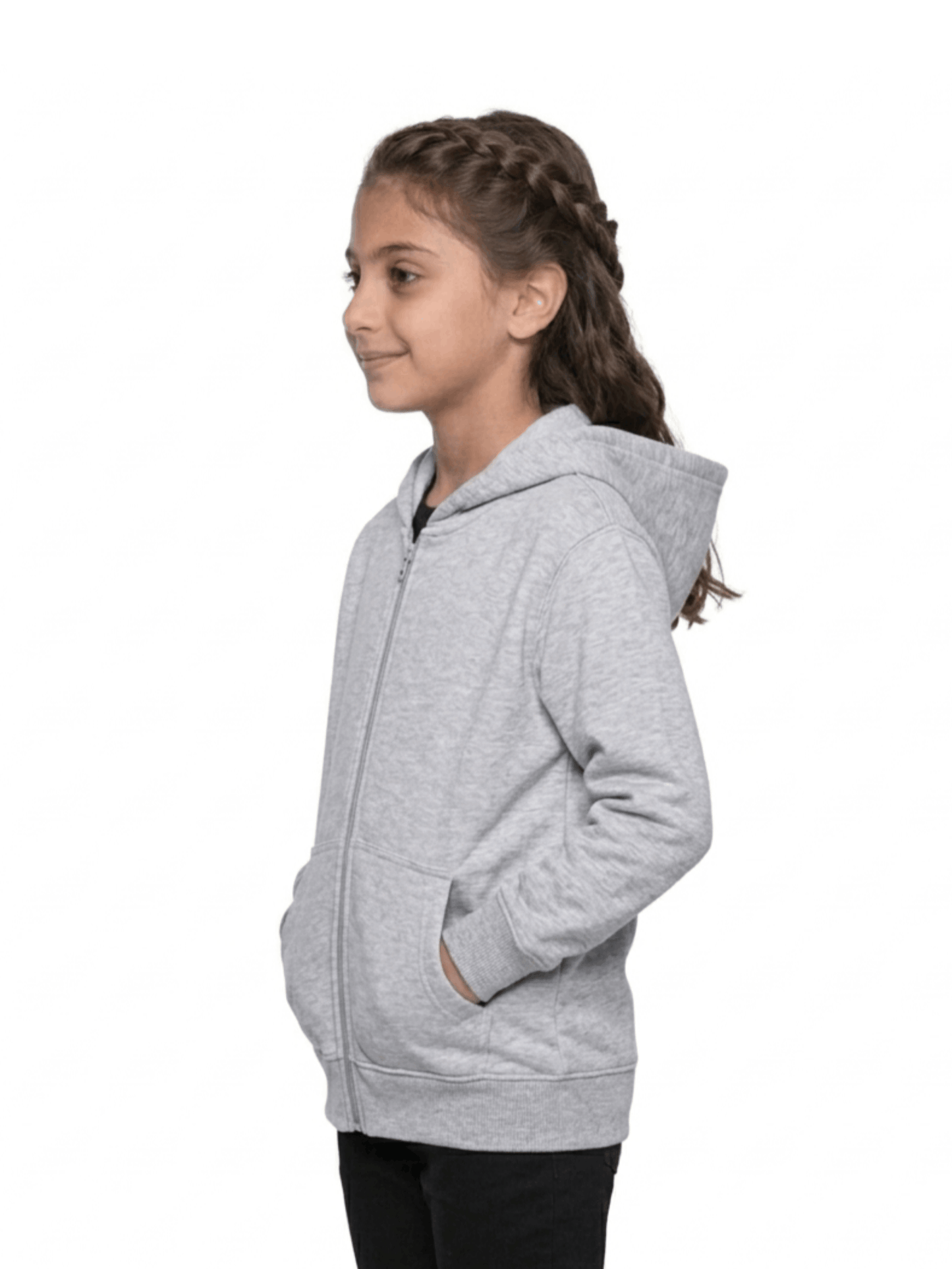 GW CLASSY OUTFIT Boys Girls Casual Fleece Hoodie Kids Lightweight Zipper Sweat Shirt Soft and Comfortable for School and Everyday