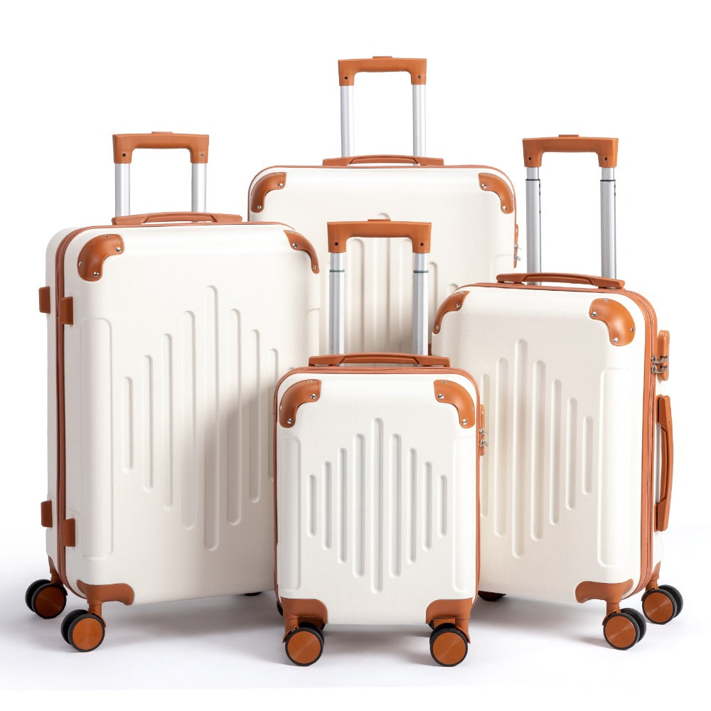 Hard Shell Luggage Set 3 4 5 Piece ABS Suitcase Set with 360° Spinner Wheels Expandable Lightweight Hardside 12 16 20 24 28 Inch 7 Colour Combinations UK