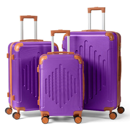 Hard Shell Luggage Set 3 4 5 Piece ABS Suitcase Set with 360° Spinner Wheels Expandable Lightweight Hardside 12 16 20 24 28 Inch 7 Colour Combinations UK