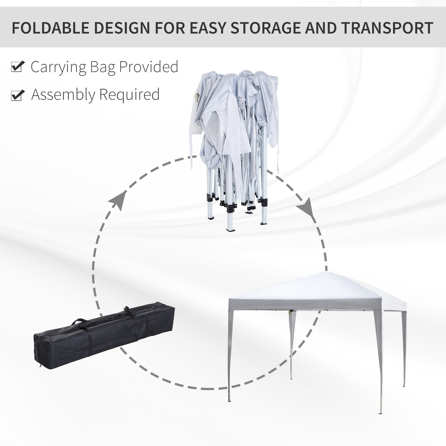 3 x 3 Meters Outdoor Garden Heavy Duty Pop Up Gazebo Marquee Party Tent Wedding Canopy + Carrying Case