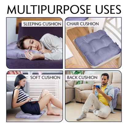 GC GAVENO CAVAILIA 4 Pack Seat Cushions 40x40 cm | Soft & Comfortable Chair Pads with Secure Tie Fastenings | Durable Fabric for Everyday Use | Perfect for Kitchen, Dining, Home, Office Patio & Garden Chairs | Durable, Long-Lasting, asy Fit & Low Maintena