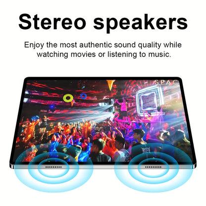 UXD A5 Android 15 Tablet, Equipped with Related Accessories, 16GB RAM (8GB+8GB Expandable), 512GB ROM Expandable up to 1TB, Supports WiFi/LTE, 6000mAh Battery, 10.1-inch HD Display with Keyboard, Mouse, Stylus, and Protective Case