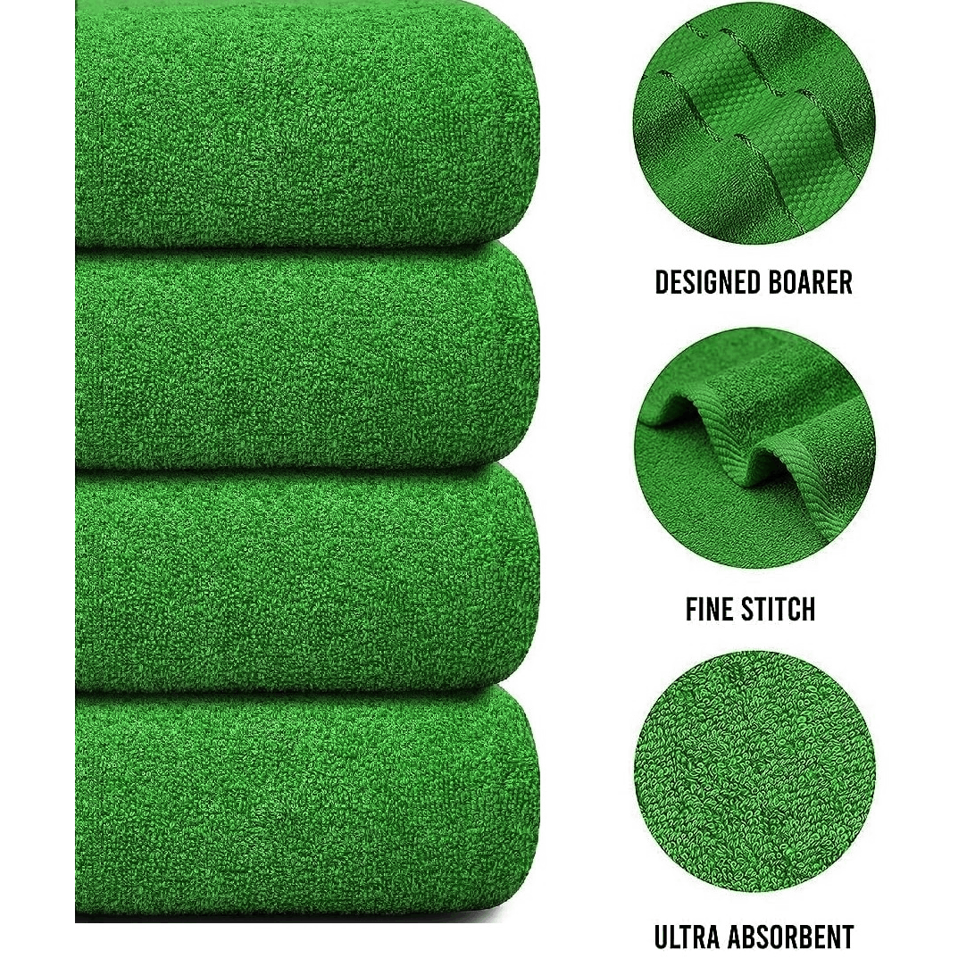 4 X Large Jumbo Bath Towels 100% Egyptian Cotton -75 x 150 cm- Soft Quick Dry Hotel Spa Big Bathroom Towels Set