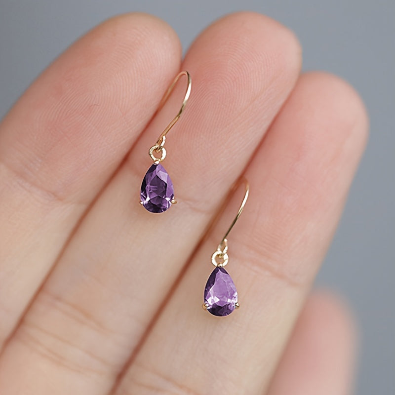 Handmade Earrings, Anti-Allergic, S925 Silver, French Palace Noble, Easy, Light Luxury, Classic, Water Drop, Temperament, Versatile Ear Hooks