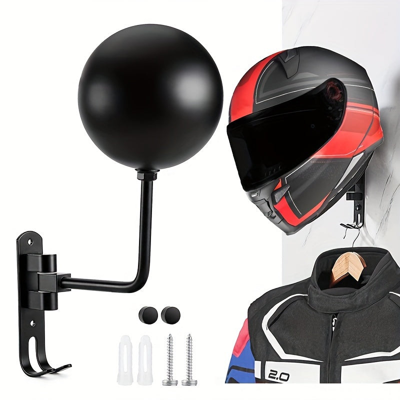 Motorcycle Helmet Rack Holder Hat Display Stand Wall Mount Hook Hanger