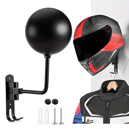 Motorcycle Helmet Rack Holder Hat Display Stand Wall Mount Hook Hanger