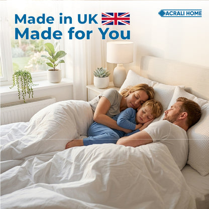 ACRALI HOME Summer Duvet Quilt All Seasons – Soft Breathable Lightweight Comforter 2.5 4.5 7.5 10.5 13.5 15 Tog – Cool Summer to Extra Warm Winter Quilt – Hotel Quality Luxury Bedding – Single Double King Super King – Machine Washable Durable Duvet Insert