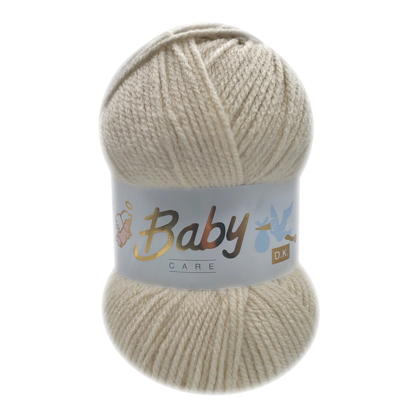 Woolcraft - Baby Care Double Knitting Yarn - 2 or 5 Pack of 100g Balls of 100% Acrylic Yarn - 13 Colours Available - Aqua, Beige, Baby Blue, Oyster, Denim, Lilac, Mint, Peach, Baby Pink, Rouge, Silver, White or Lemon - Perfect for Knitting or Crochet