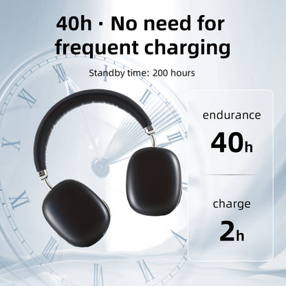 Wireless Headphones 180° Surround Sound Bass Enhancement Built-in Microphone, Surging Bass, USB-C Charging Port, FM, SD/TF, Telescopic Rotating Flat Design, Auxtf Mode Supports 40 Hours Of Gaming And Sports, Wireless Gaming Headphones, Wireless Sports Hea