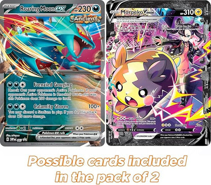 2-Pack XXL Size Official Pokémon Jumbo Cards (English) – Random Rarity (V/VMAX/GX/Holo)