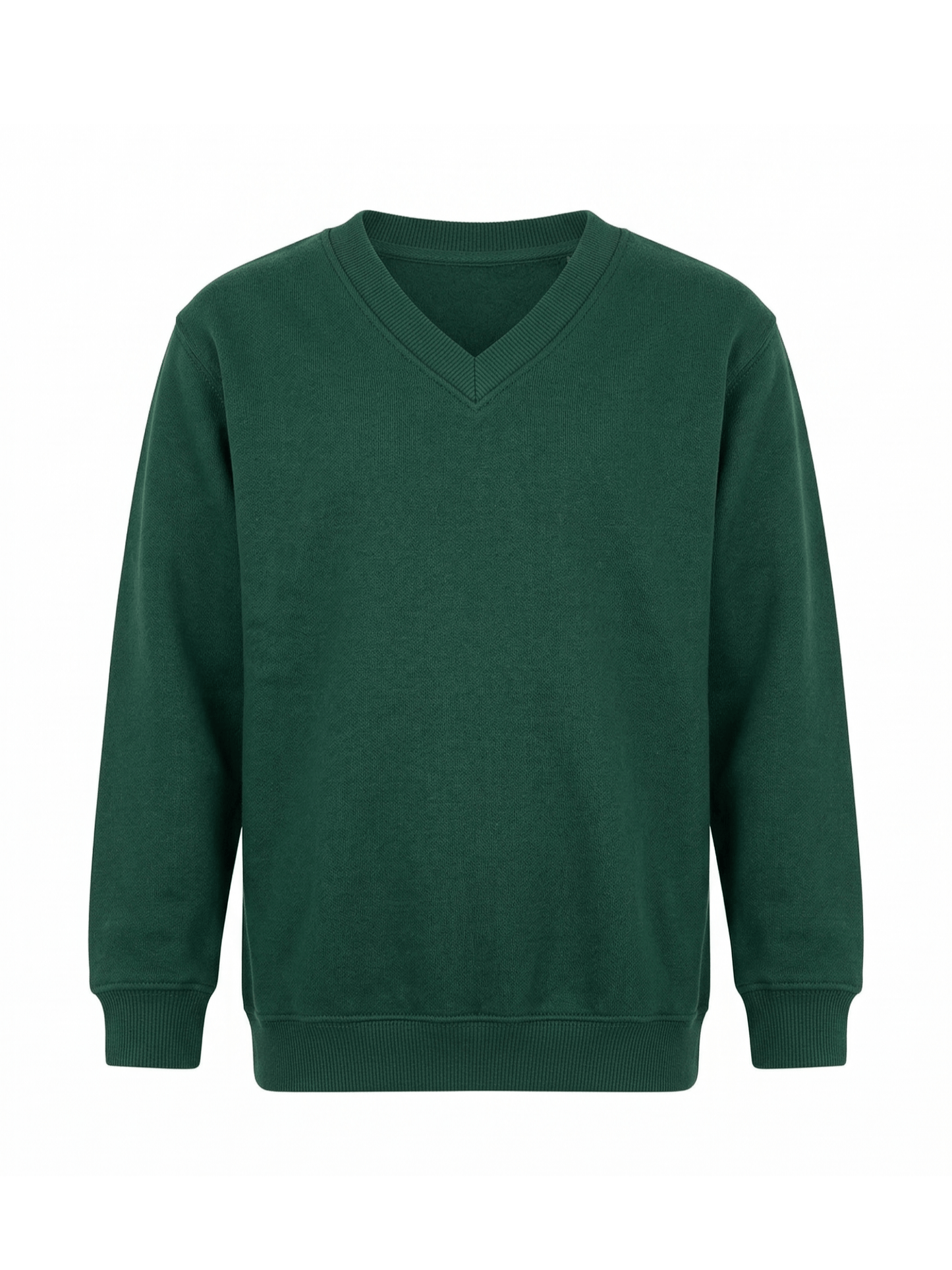 GW CLASSY OUTFIT Boys & Girls V-Neck School Jumper – Kids Unisex Long Sleeve Fleece Uniform Soft & Comfortable Sweatshirt