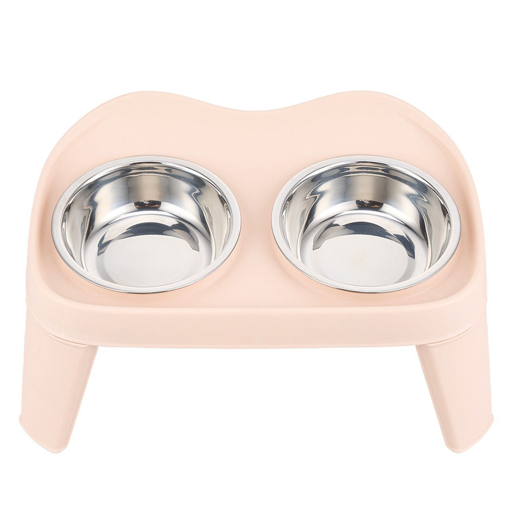Raised Dog Feeding Station with 2 Stainless Steel Bowls – Adjustable Height Elevated Dog Bowl Stand, Non-Slip Base, Ideal for Large Dogs & Joint Support