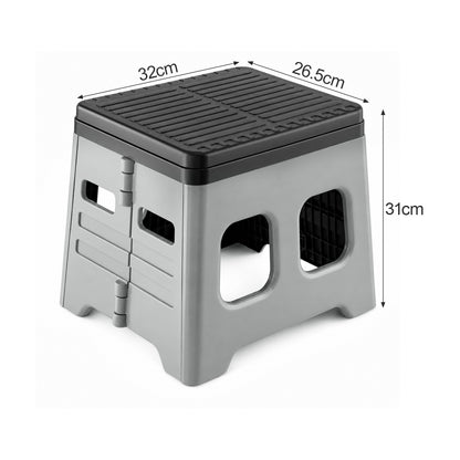 Portable Folding Emergency Toilet with Lid - Ideal for Camping, Hiking & Car Travel | Durable Material, Portable Toilet for Camping
