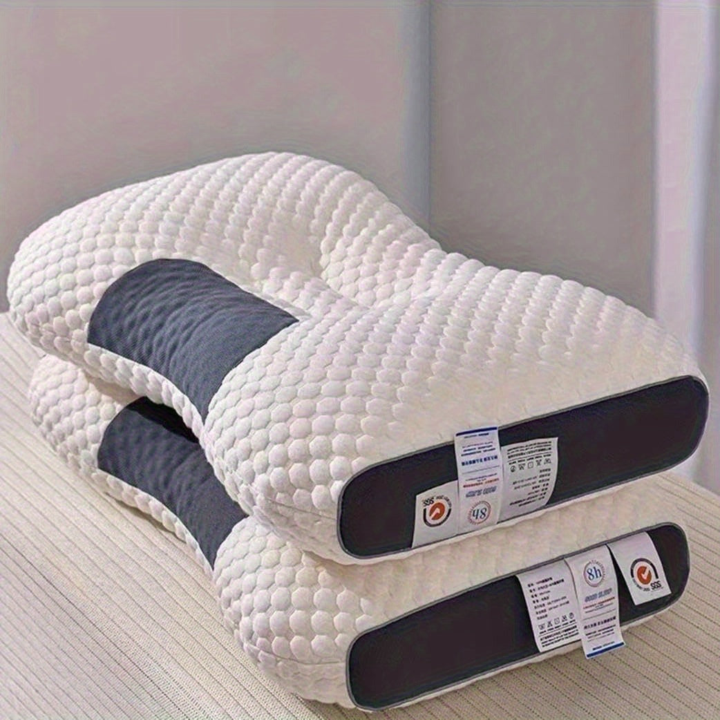 2 PCS Soft Neck Pillows Ergonomic, Detachable High-quality Pillow Core For Comfortable Sleep, Promotes Deep Sleep, Neck Pillow Suitable For Sleeping, Travel, Office Use