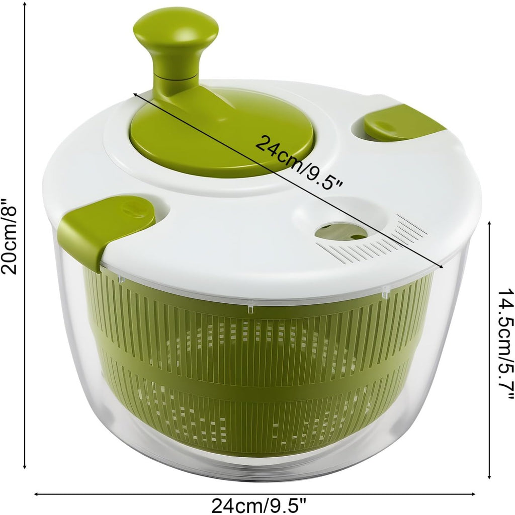 3.5-Litre Salad Spinner - Green or Black