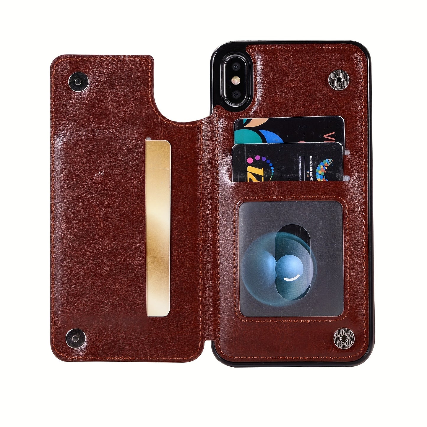 Phone Case: Compatible with iPhone 17 Promax/Pro/ Air, 16 Plus, 15, 14 Pro Max, 13, 12 and Galaxy S22/23/24/25 Plus Ultra FE.Perfect Gift. Wallet Case with Card Holder, Kickstand Card Slots Case, Double Magnetic Clasp and Durable Shockproof