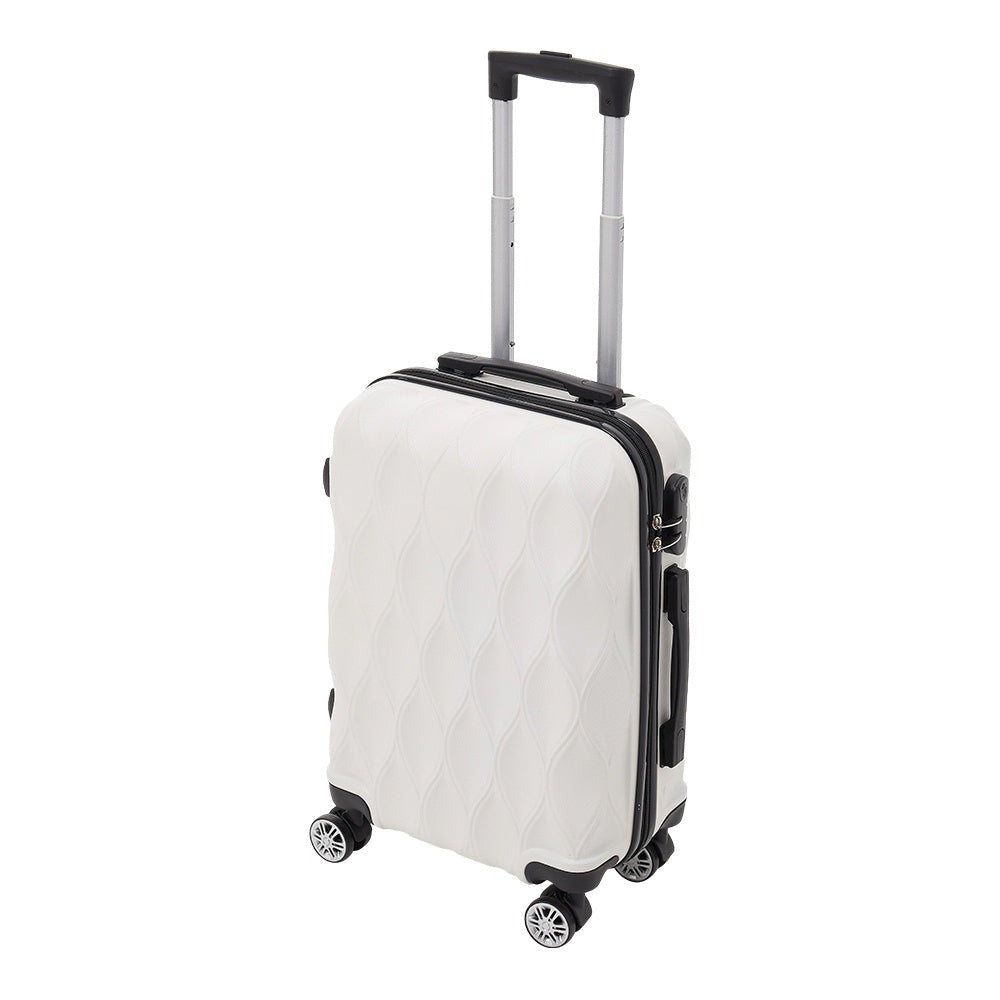 Hardshell Carry-On Suitcase 20 Inch with 360° Spinner Wheels – Lightweight Durable Rolling Travel Luggage, Stylish Wave Pattern Cabin Case for Business Trips & Weekend Getaways, Men & Women