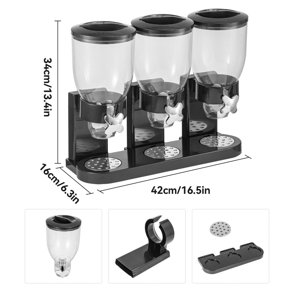 Food Cereal Dispenser, Dry Goods Storage Dispenser, Quick Kitchen Dispenser, Suitable for Corn Chips, Candy, Nuts, Beans, And Other Kitchen Cereals.