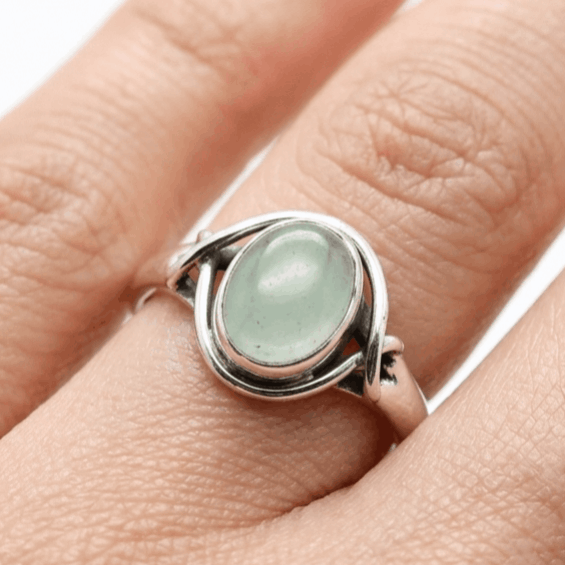 925 Sterling Silver Natural Gemstone Designer Ring~ Natural Gemstone Ring ~ Amethyst, Labradorite, Rainbow Moonstone, Carnelian, Malachite, Gift For Birthday