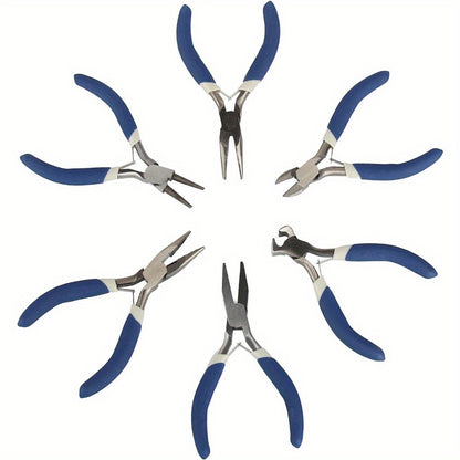 9Pcs Jewellery Pliers Set Jewellery Tool Set Pliers Tool Set Making Tools Chain Nose Pliers Wire Cutter Jewelry Pliers Craft Tools for Beading Jewelry Necklace Making
