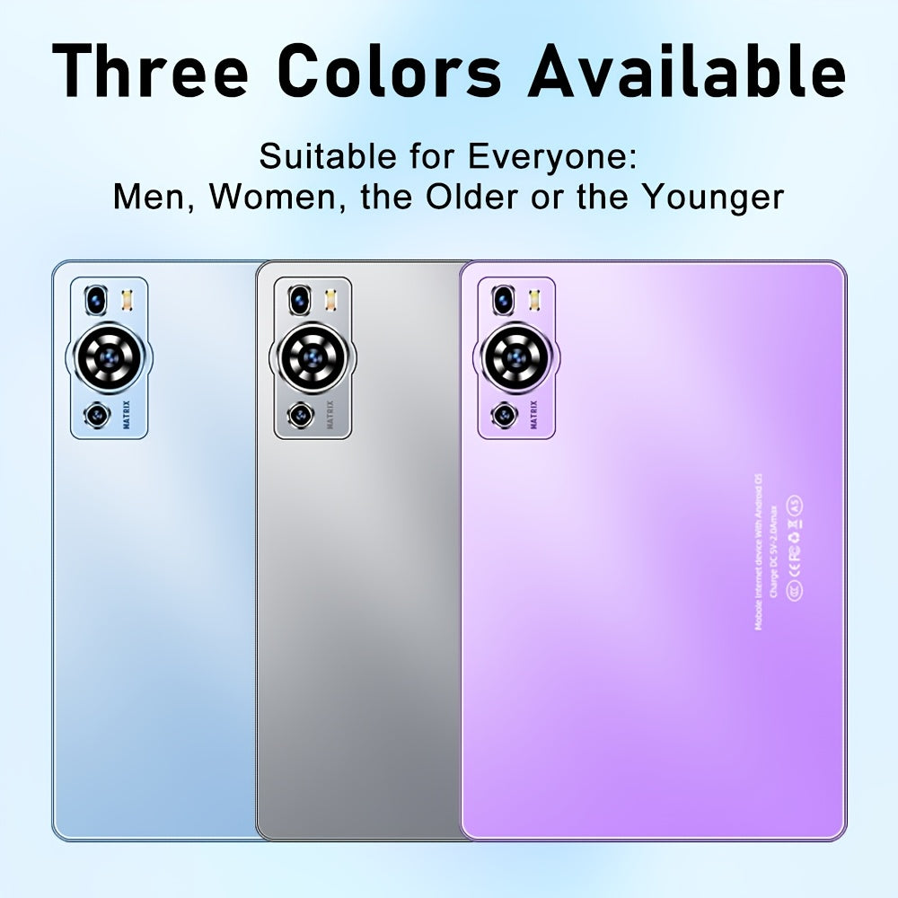 UXD A5 Android 15 Tablet 10.1 Inch IPS Screen, 12GB RAM+256GB ROM (Expandable to 1TB), Supports Wifi, HD Screen, Octa-Core Processor, 6000Mah Battery, Comes with a Full Set of Additions Including Keyboard, Mouse, Stylus, Protective Case, Etc.