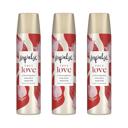 Pack of - 3 Impulse True Love Body Spray 75ml