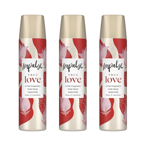 Pack of - 3 Impulse True Love Body Spray 75ml