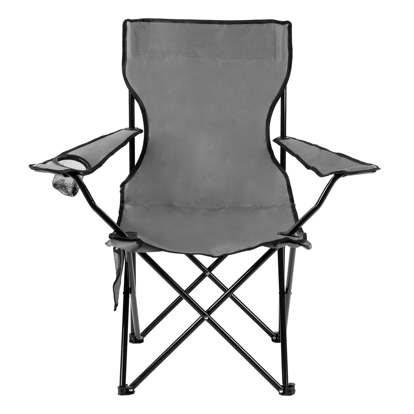 Taylor & Brown Set of 2 Lightweight Folding Camp Chair - Portable Chairs with Cup Holder, Side Pocket and Bag Perfect for Camping, Festivals, Garden, Fishing, Beach and BBQs, Camping Chair