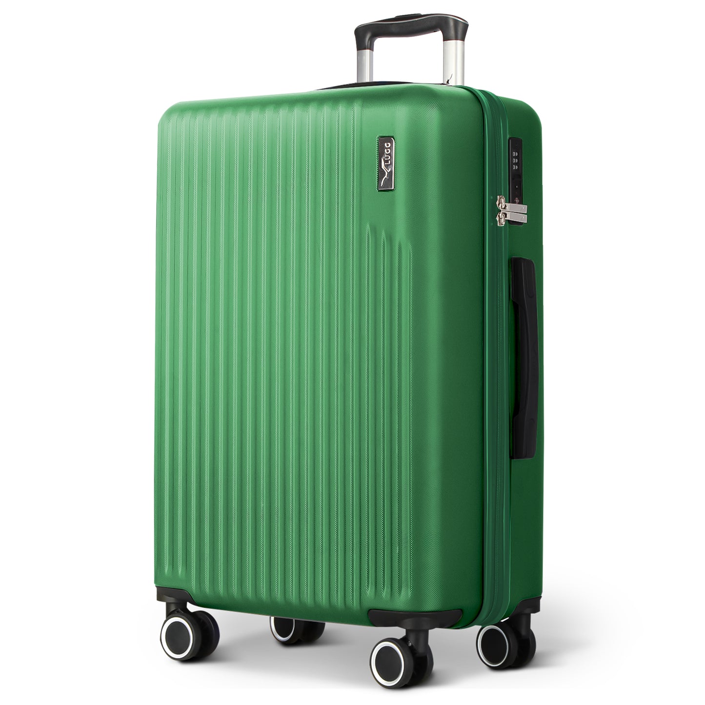 LUGG 76.5 x 50.5 x 30cm Vacay Suitcase ABS Luggage with TSA Indent Lock, Aluminium Trolley Handle, 360° Spinner Wheels, Water-Resistant & Durable Material - Airline Compatible (28inch)