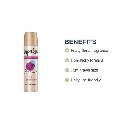 Pack of - 3 Impulse Be Surprised Body Spray 75ml